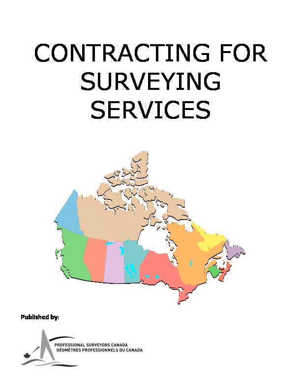 [PDF] CONTRACTING FOR SURVEYING SERVICES