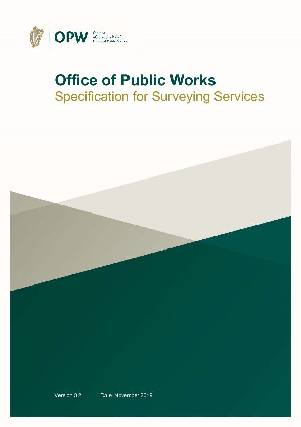 [PDF] Office of Public Works - Specification for Surveying Services