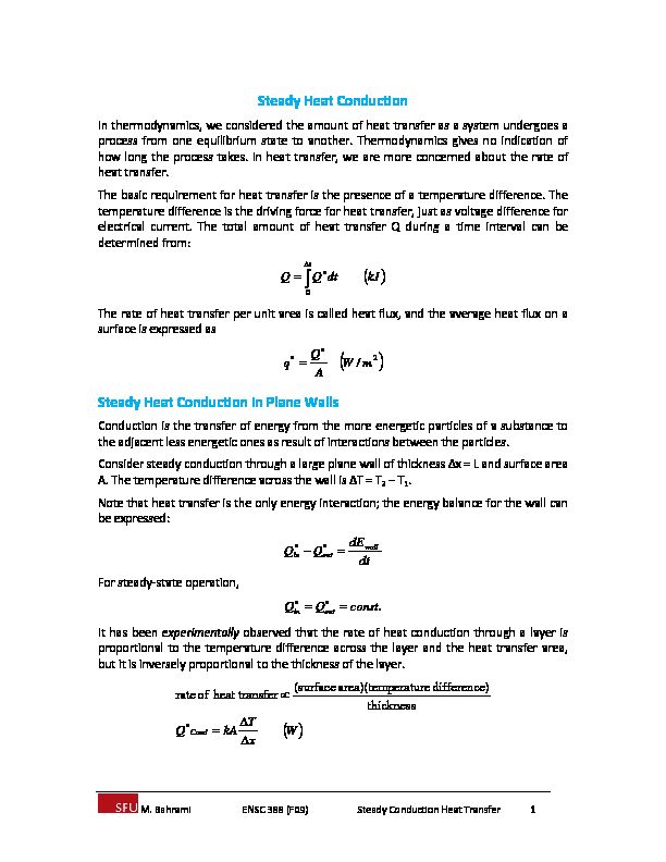 [PDF] Staedy Conduction Heat Transferpdf