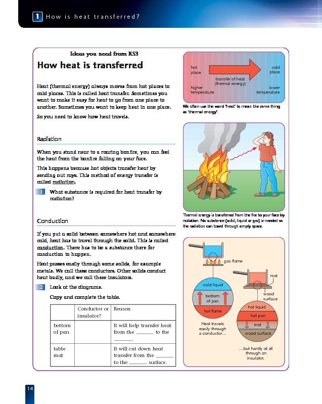 [PDF] How heat is transferred