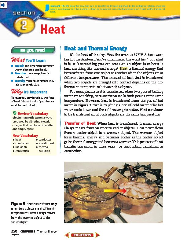 [PDF] Heat and Thermal Energy - Center Grove