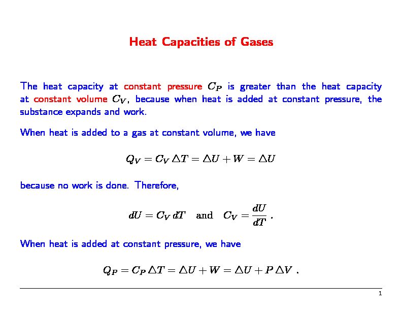 [PDF] Heat Capacities of Gases - FSU High Energy Physics