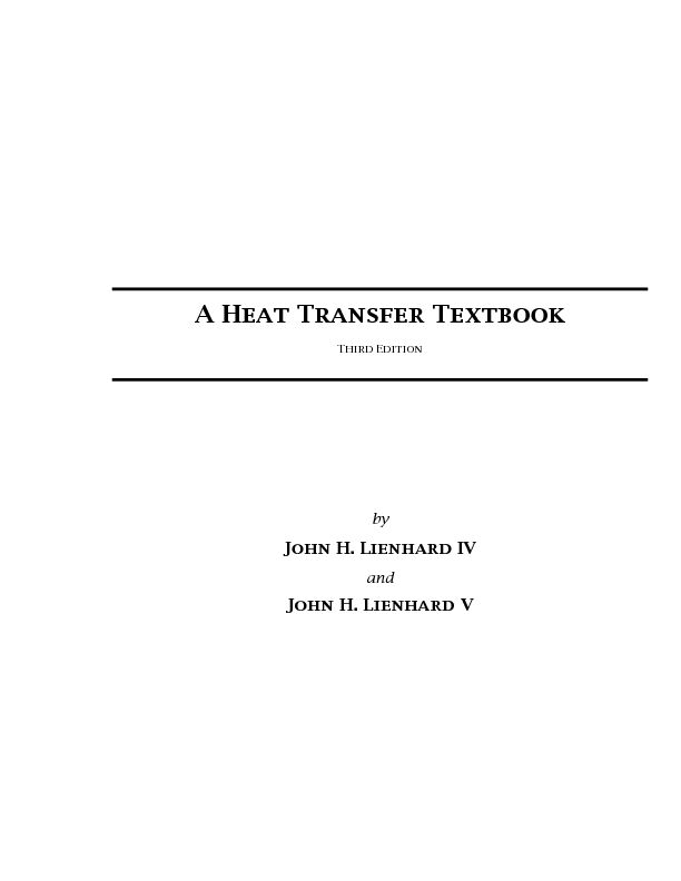 [PDF] A Heat Transfer Textbook