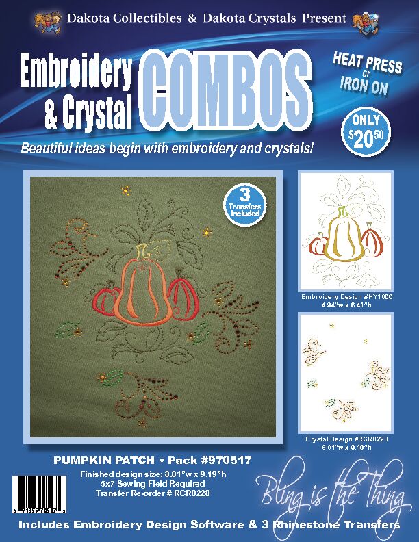 [PDF] Embroidery & Crystal COMBOS - Dakota Collectibles
