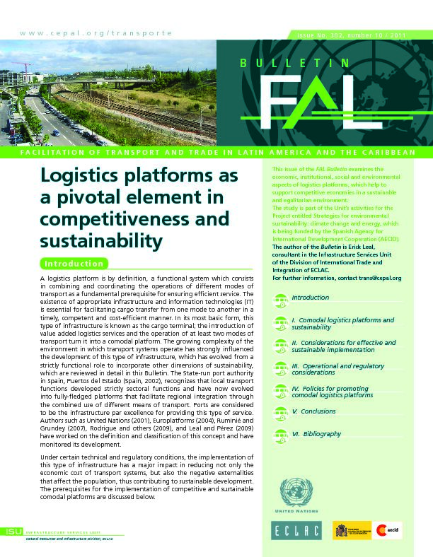 [PDF] Logistics platforms as a pivotal element in competitiveness and