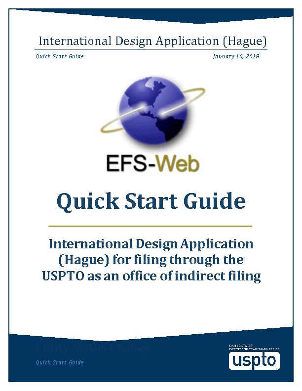[PDF] International Design Application (Hague) - USPTO