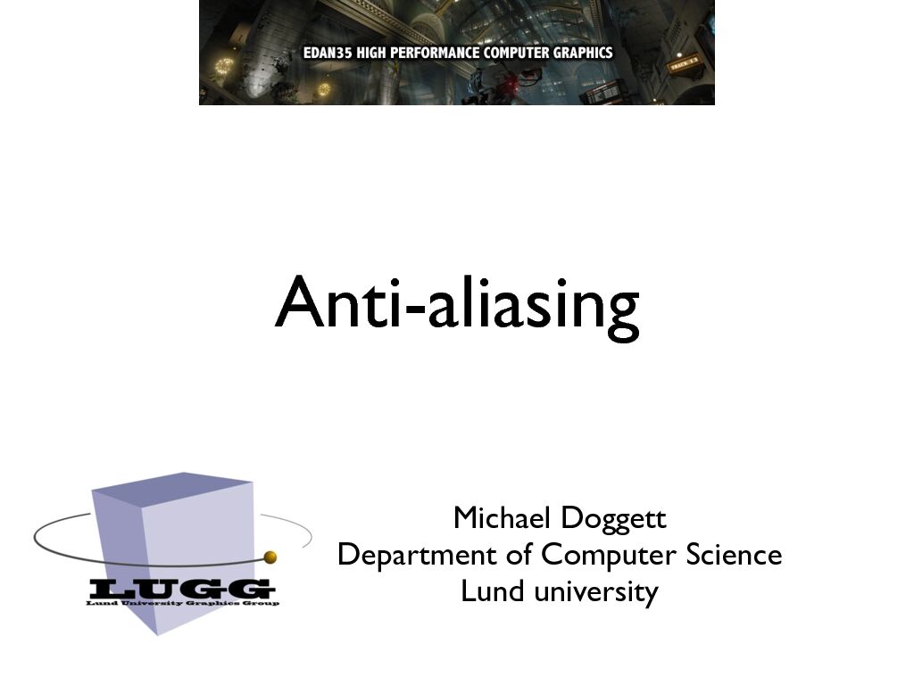 [PDF] Michael Doggett Department of Computer Science Lund university