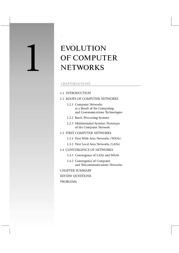 [PDF] EVOLUTION OF COMPUTER NETWORKS