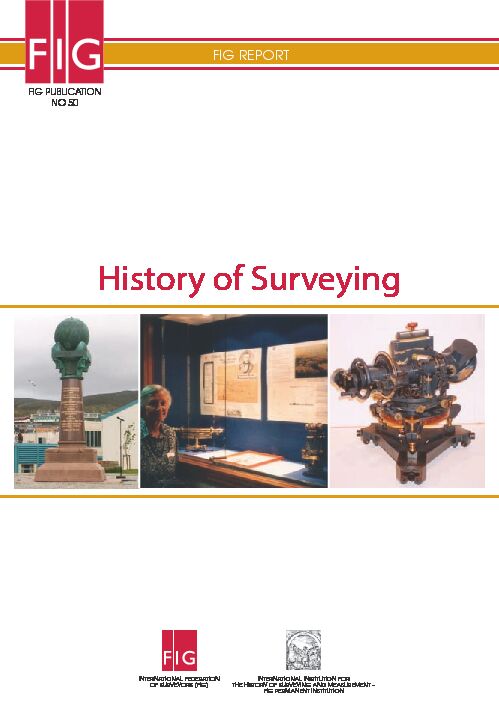 [PDF] History of Surveying - International Federation of Surveyors