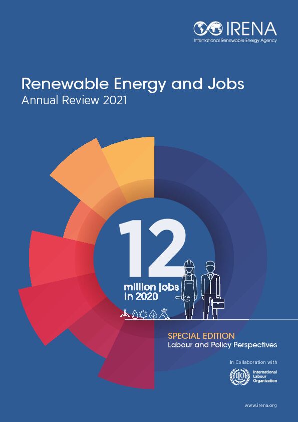 [PDF] Renewable Energy and Jobs – Annual Review 2021 - IRENA