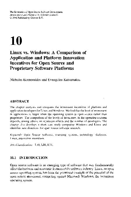 [PDF] Linux vs Windows: A Comparison of Application and  - CORE