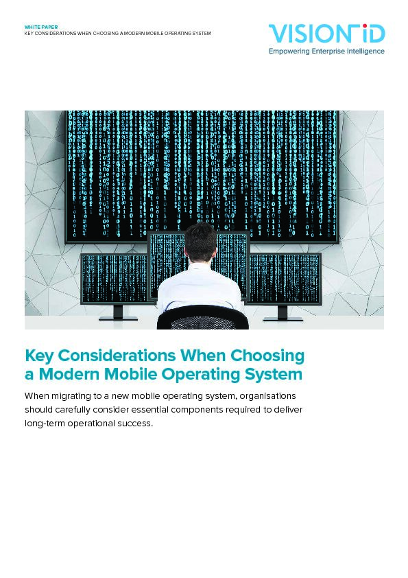 [PDF] Key Considerations When Choosing a Modern Mobile Operating