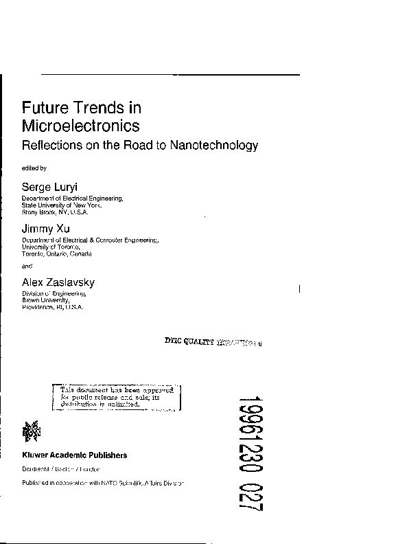 [PDF] Future Trends in Microelectronics - DTIC