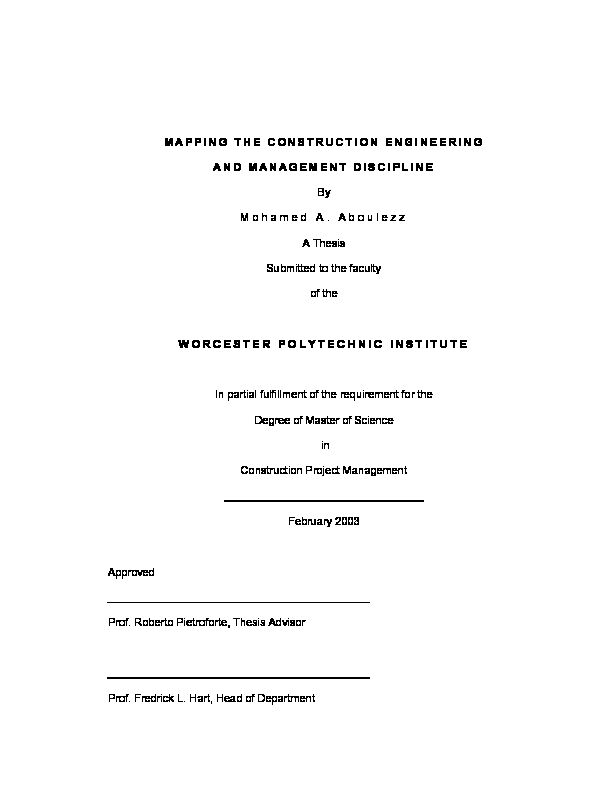 [PDF] mapping the construction engineering and management discipline