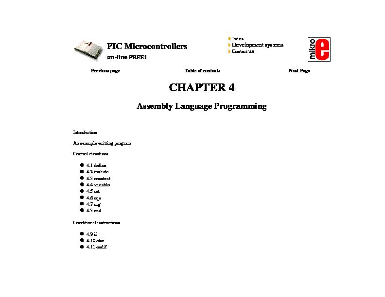 [PDF] Chapter 4 - Assembly Language Programming - MICROST