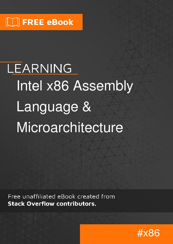 [PDF] Intel x86 Assembly Language & Microarchitecture - RIP Tutorial