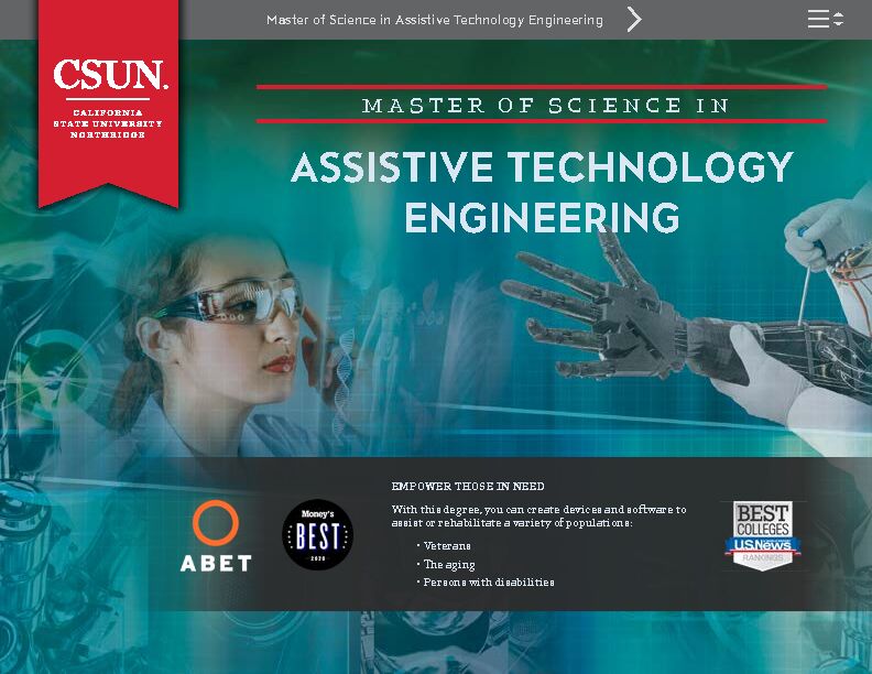 [PDF] Master of Science in Assistive Technology Engineering
