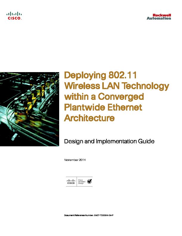 Deploying 802.11 Wireless LAN Technology within a Converged