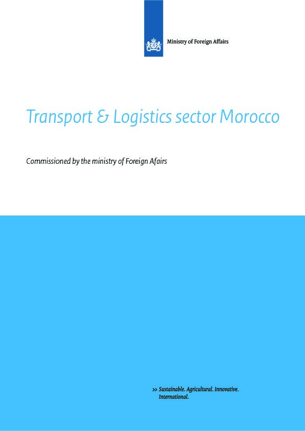 [PDF] Transport & Logistics sector Morocco