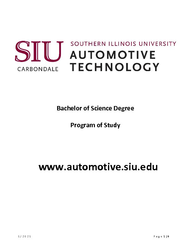 [PDF] Bachelor of Science Degree Program of Study
