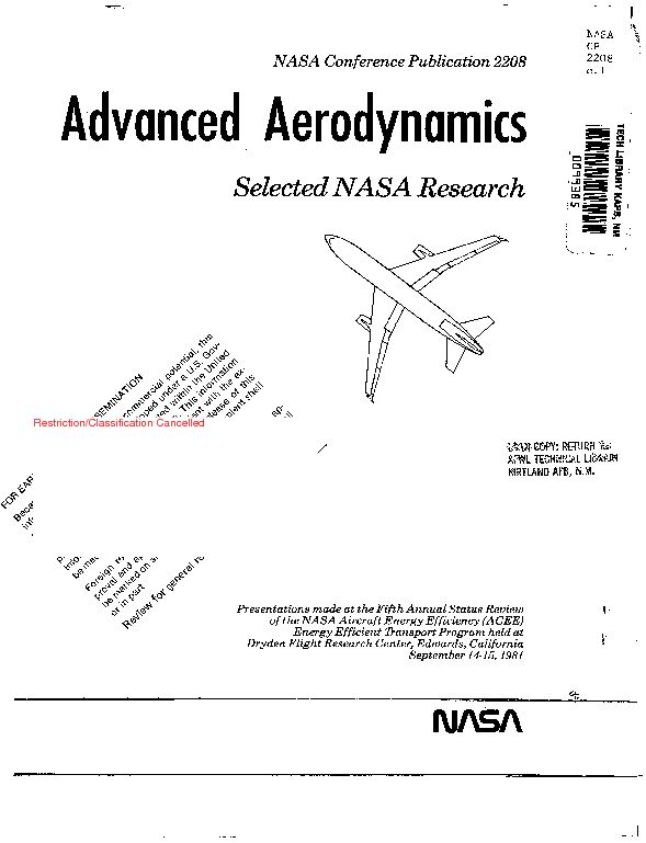 [PDF] Advanced Aerodynamics - NASA Technical Reports Server