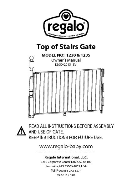 [PDF] Top of Stairs Gate