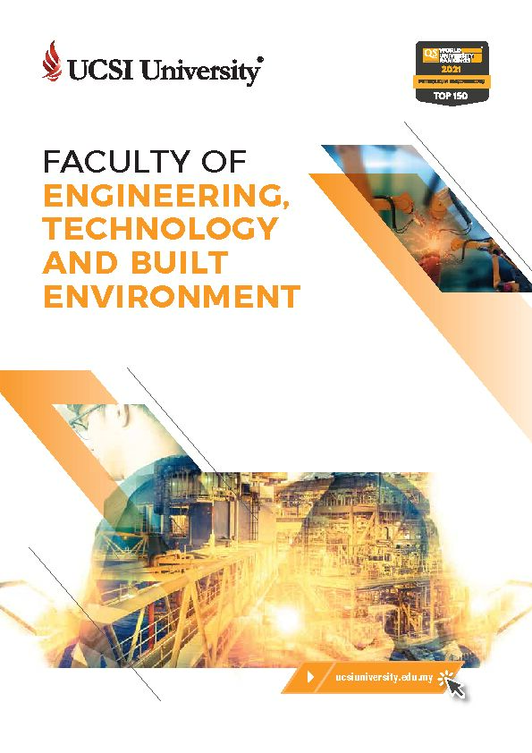 [PDF] engineering, technology and built environment - UCSI University