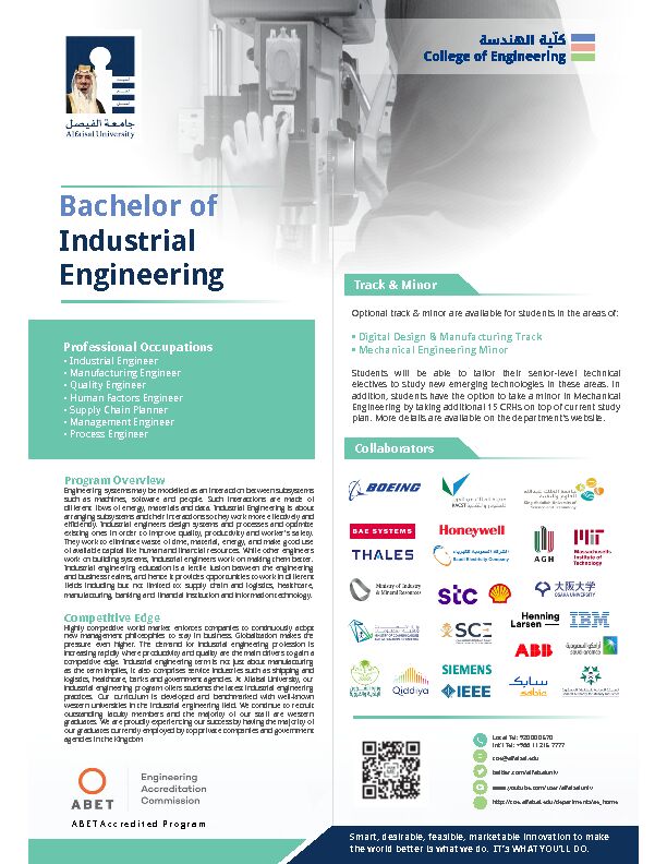 [PDF] Bachelor of Industrial Engineering