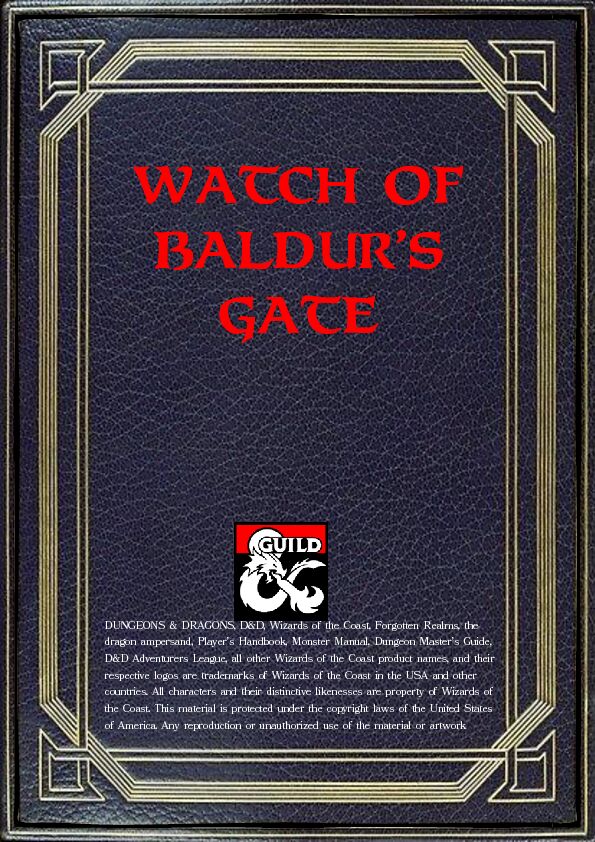 [PDF] WATCH OF BALDURS GATE - WordPresscom