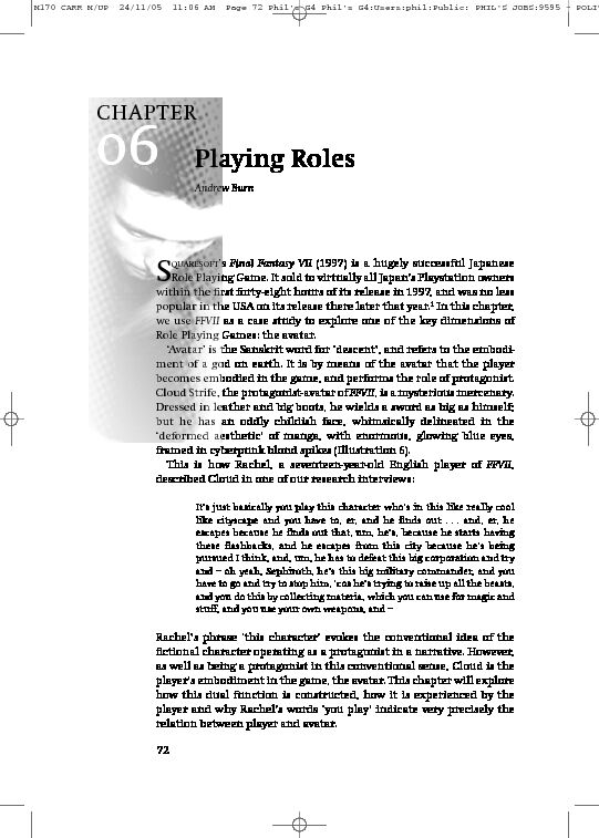 [PDF] Playing Roles - Andrew Burn