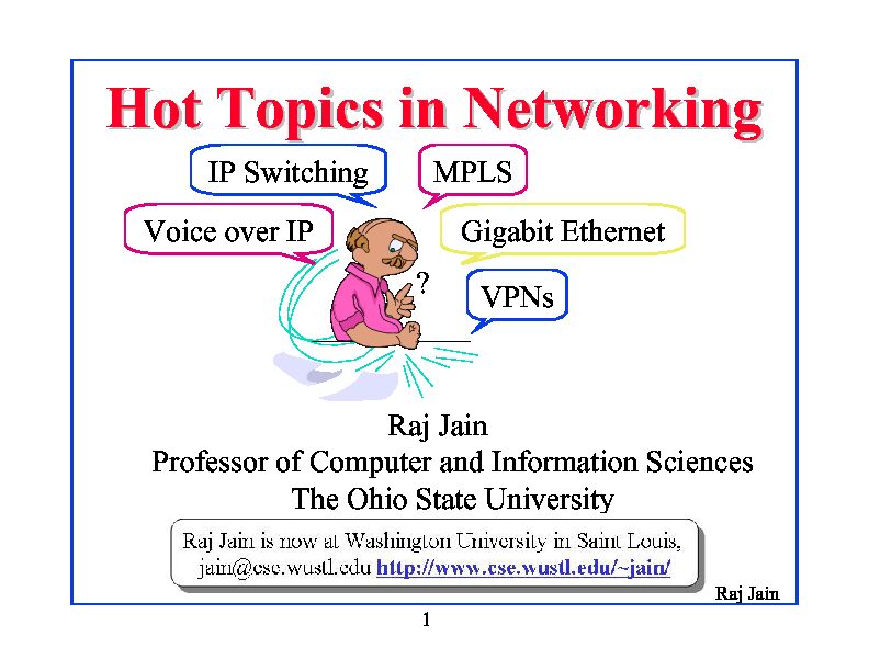 [PDF] Networking: Past, Present, and Future