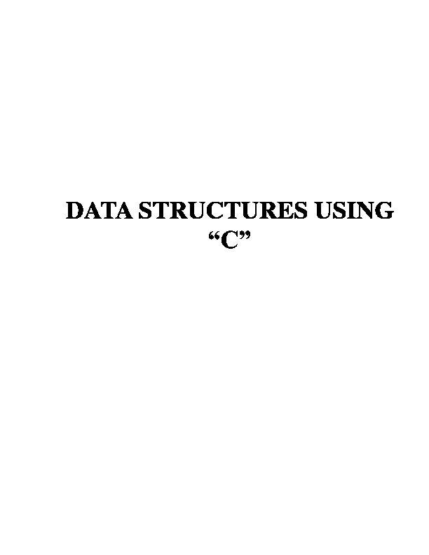 [PDF] DATA STRUCTURES USING “C” - CET