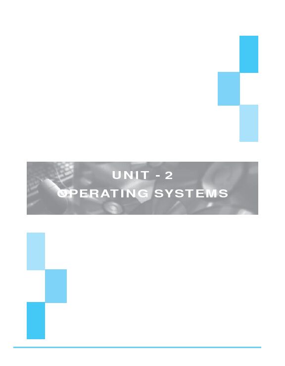 [PDF] UNIT - 2 OPERATING SYSTEMS - ICAI Bangalore