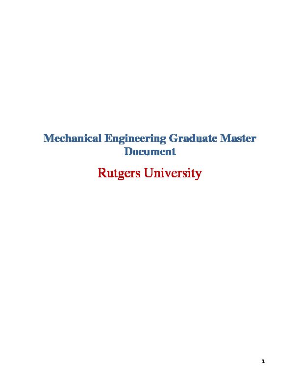 [PDF] Mechanical Engineering Graduate Master Document