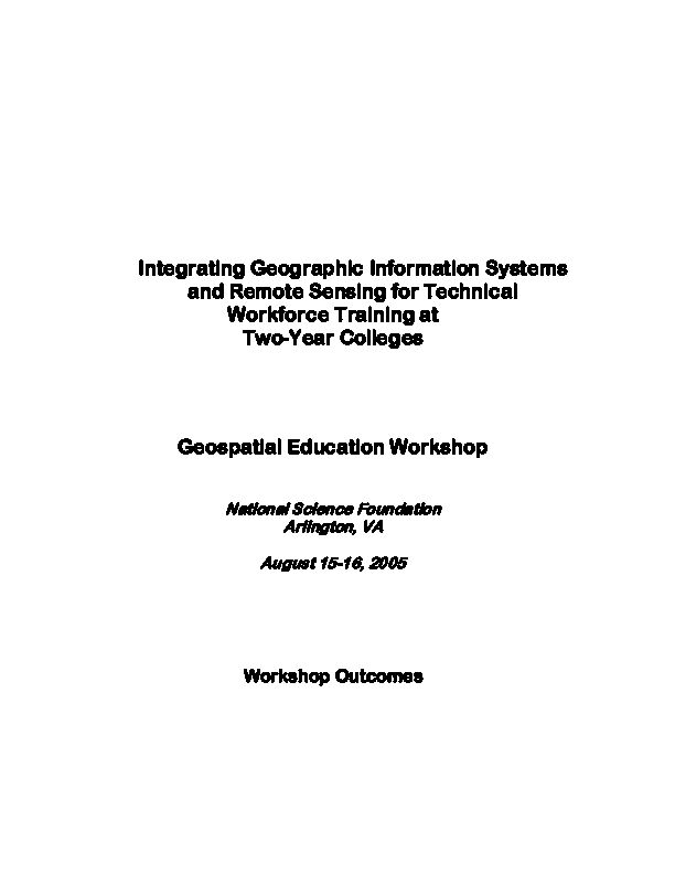 [PDF] Integrating Geographic Information Systems and Remote Sensing