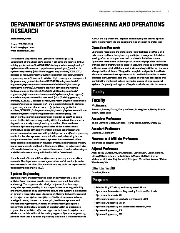 [PDF] Department of Systems Engineering and Operations Research