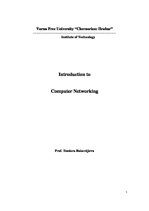 [PDF] Introduction to Computer Networking - doc-developpement-durable