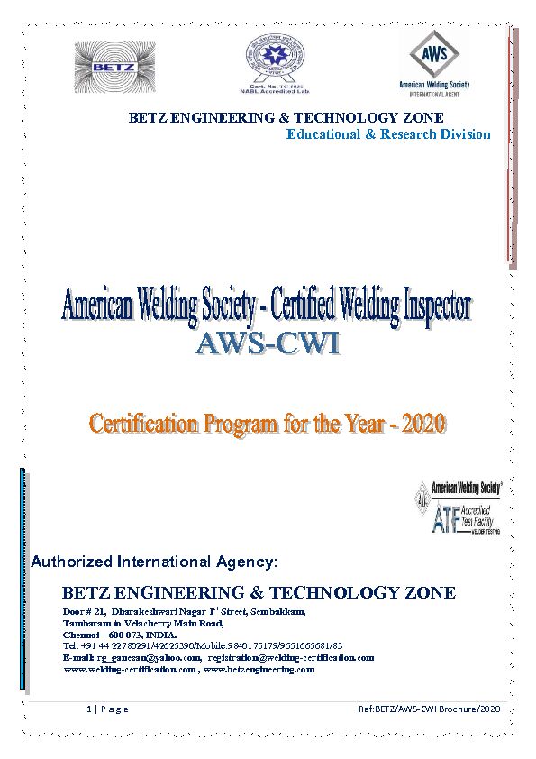 [PDF] CWI-Brochurepdf - BETZ Engineering & Technology Zone