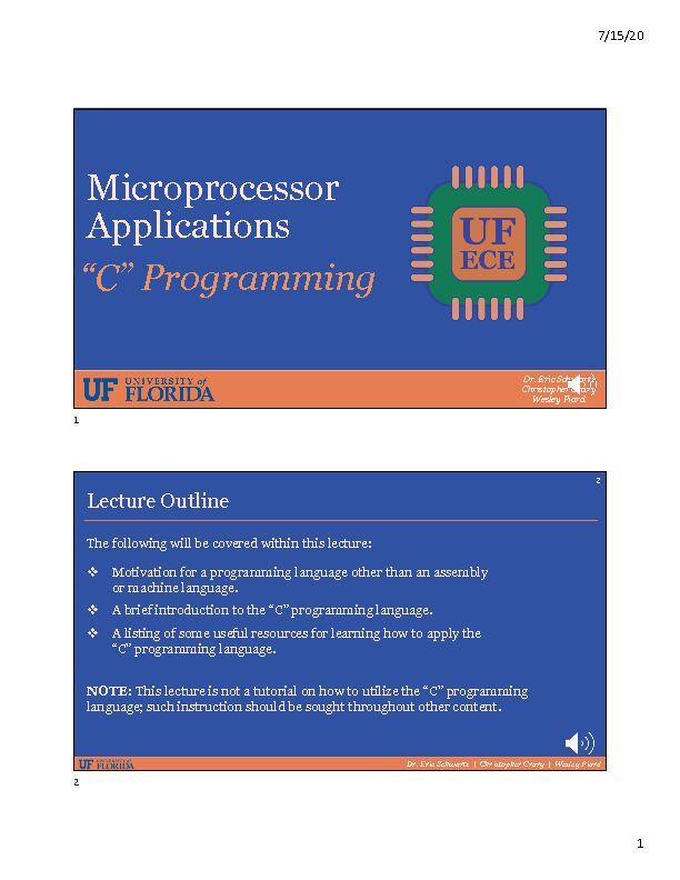 [PDF] Microprocessor Applications “C” Programming