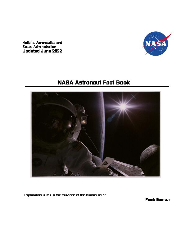 [PDF] NASA Astronaut Fact Book