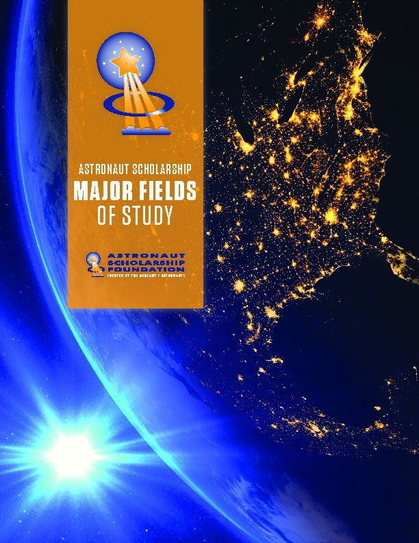 [PDF] MAJOR FIELDS OF STUDY - Astronaut Scholarship Foundation