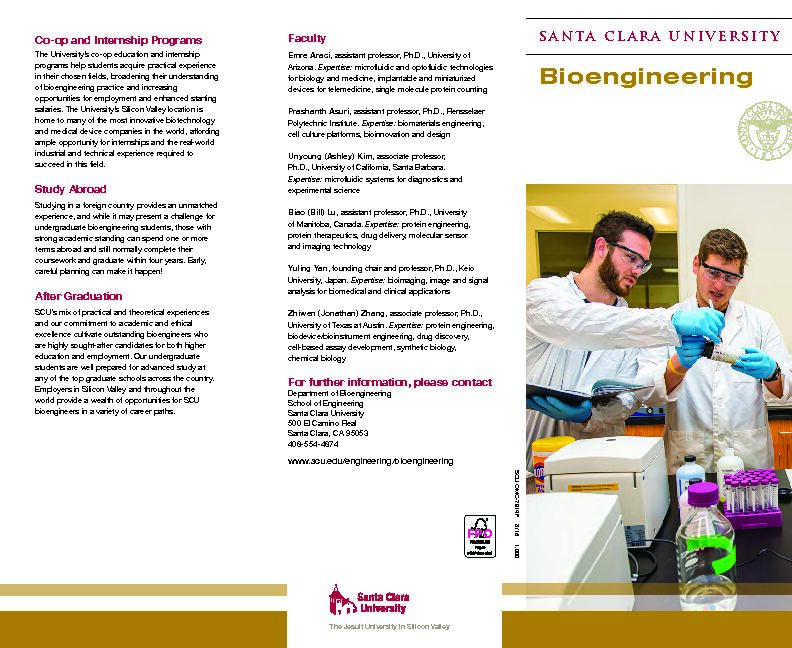 [PDF] Bioengineering - Santa Clara University
