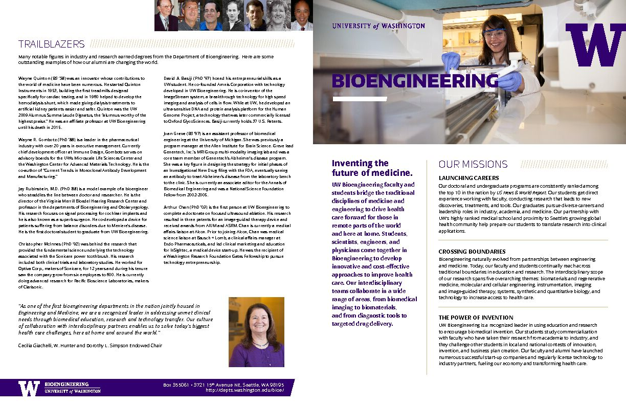 [PDF] BIOENGINEERING - UW College of Engineering