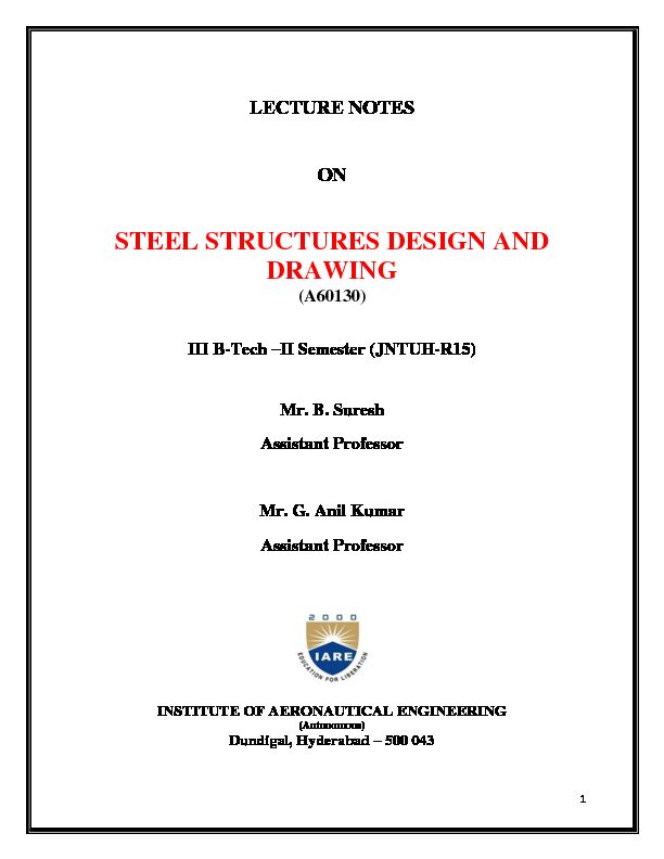 STEEL STRUCTURES DESIGN AND DRAWING