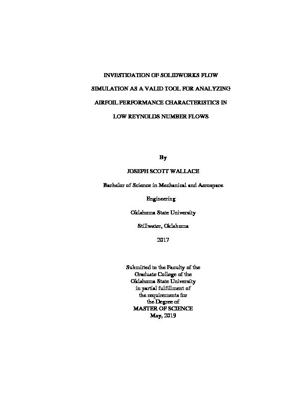 [PDF] INVESTIGATION OF SOLIDWORKS FLOW SIMULATION  - ShareOK