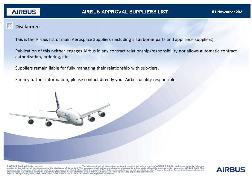 [PDF] AIRBUS APPROVAL SUPPLIERS LIST