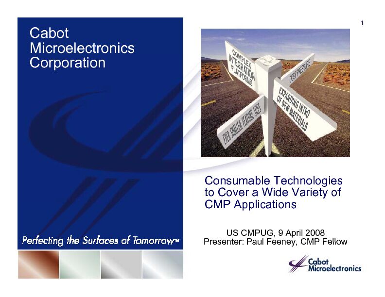 [PDF] Cabot Microelectronics Corporation