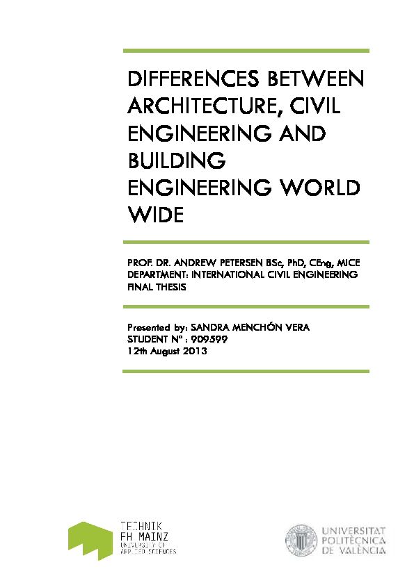 [PDF] DIFFERENCES BETWEEN ARCHITECTURE, CIVIL ENGINEERING