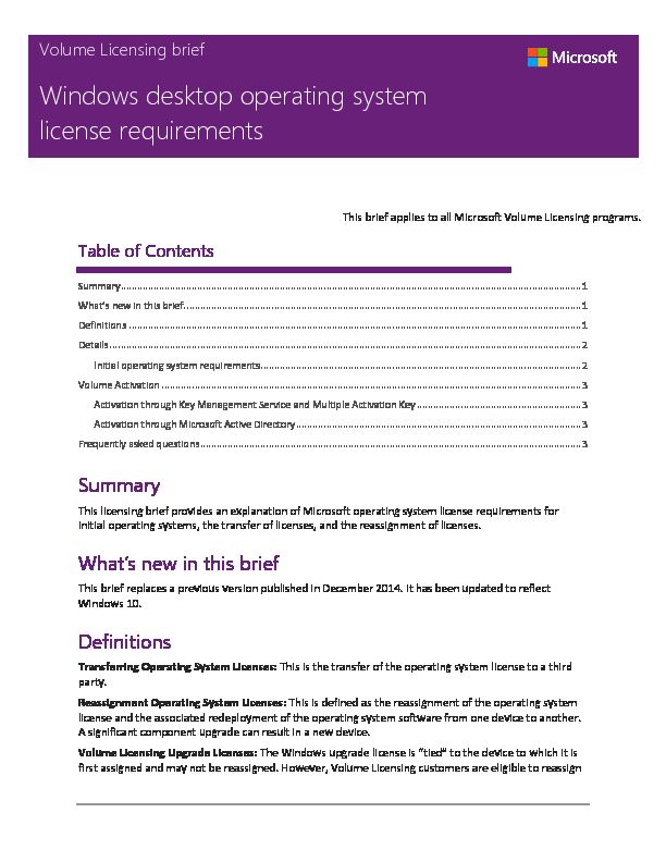 [PDF] Windows desktop operating system license requirements