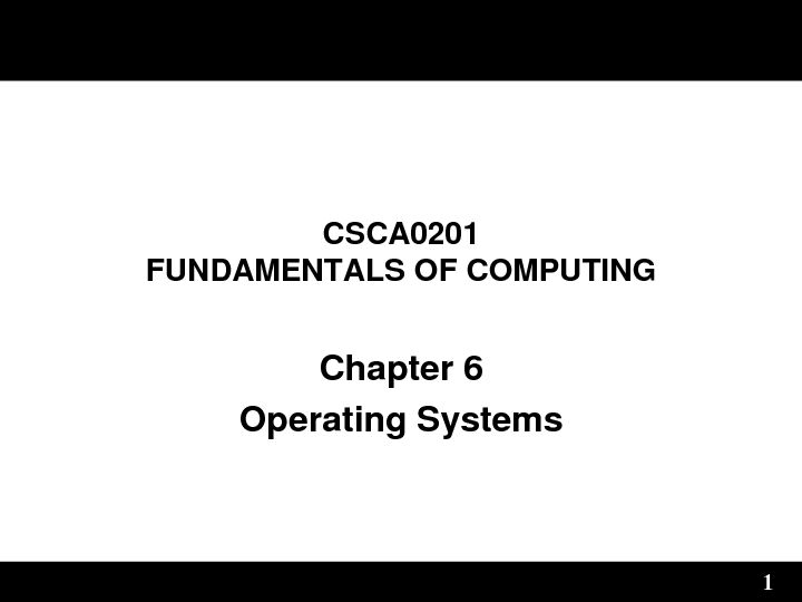 [PDF] Chapter 6 Operating Systems